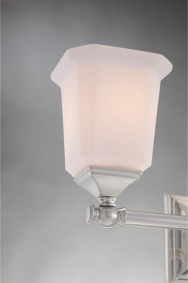 Nicholas 3-Light Bath Vanity, Brushed Nickel