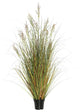 24" Green And Brown Grass In Pot