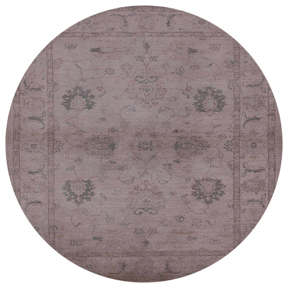 Ahgly Company Indoor Round Mid-Century Modern Area Rugs, 3' Round