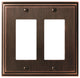 Amerock Double Rocker Wall Plate, Oil-Rubbed Bronze