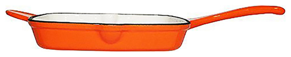 Le Chef 14-Piece Multi-Purpose Cookware Set, Orange and Silver.