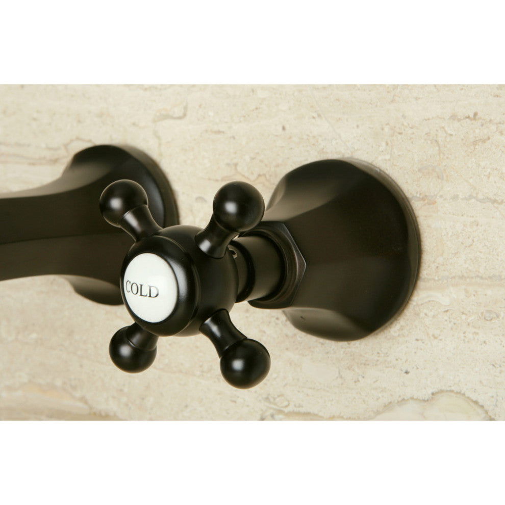 Kingston Brass Wall Mount Bathroom Faucet, Oil Rubbed Bronze