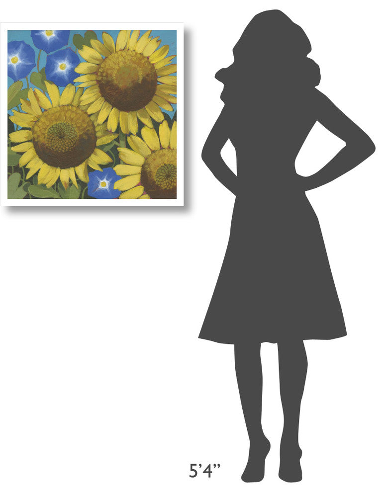 "Sunflower Time" Digital Paper Print by Kathrine Lovell, 26"x26"