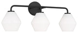 Generation Lighting 4002483 Jett 3 Light 26"W Vanity Light - Midnight Black