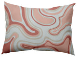 Agate Decorative Indoor/Outdoor Pillow, Rusty Mauve, 14"x20"