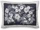 Whit and Blue Floral 14x20 Spun Poly Pillow