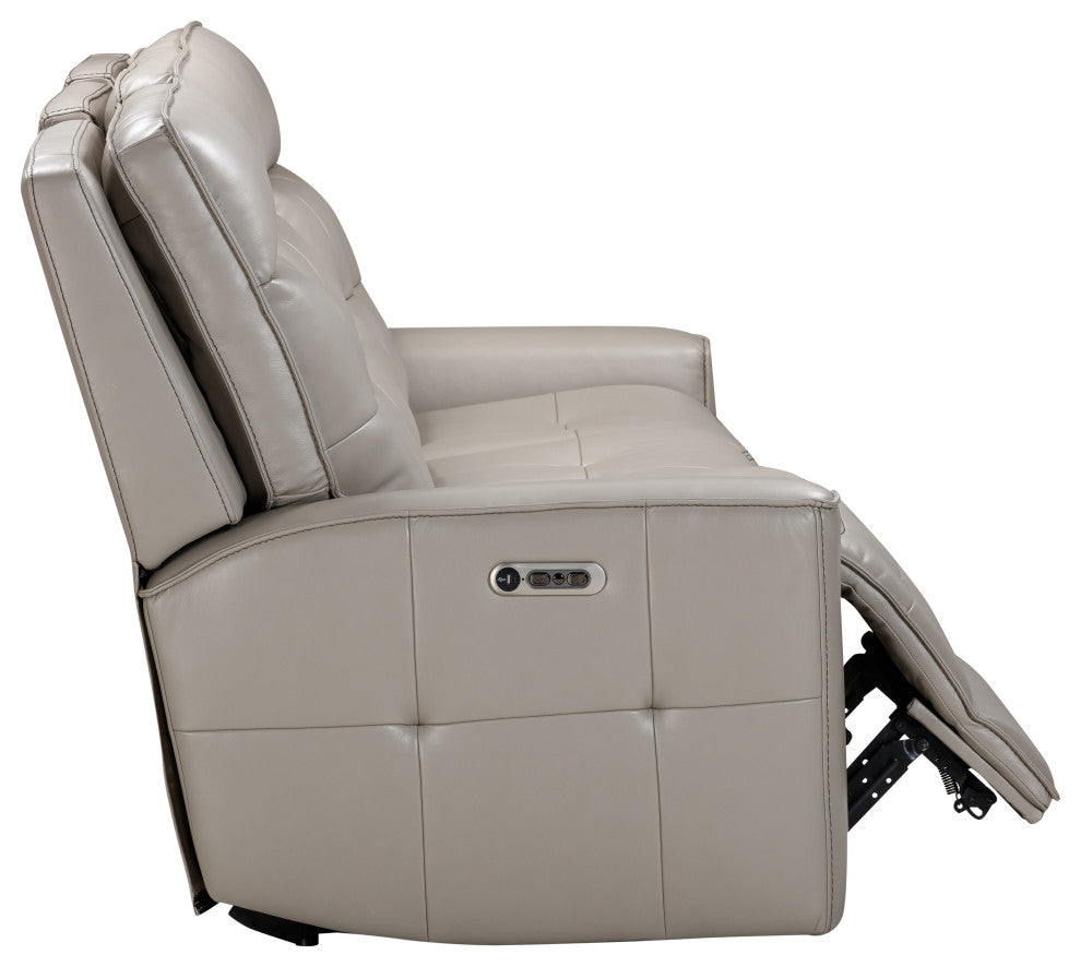 Canterbury Acorn Power Reclining Zero Gravity Sofa and Loveseat, Pewter