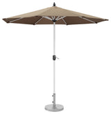 Ella Umbrella Set, White Pole Grey Fabric