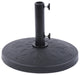 WestinTrends Round Resin Patio Umbrella Base w/ Decorative Pattern, Black