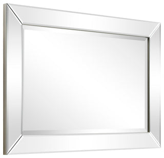 Antique Beveled Rectangle Wall Mirror, 1" Beveled Center 24"x36" Bathroom Mirror