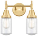 Innovations 447-2W-SG-G314 2-Light Bath Vanity Light, Satin Gold