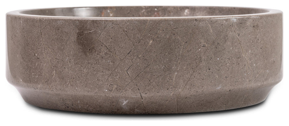 Natural Stone Vessel Bathroom Sink - Avalon Marble, Goleta