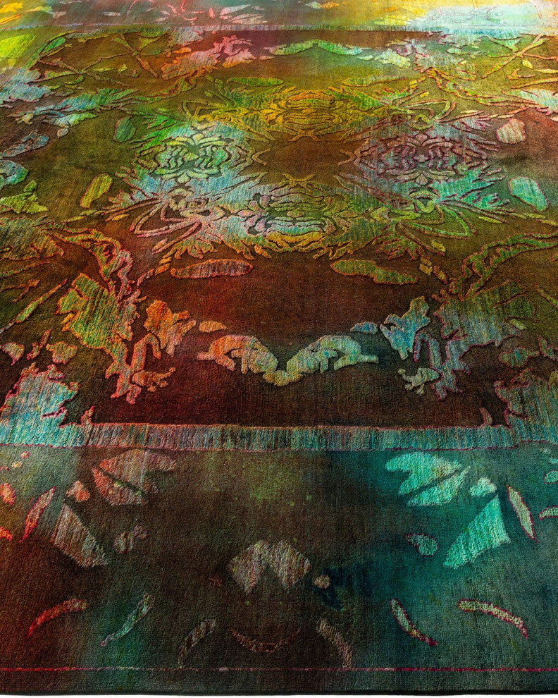 Vibrance, One-of-a-Kind Hand-Knotted Area Rug Multi, 9'10"x13'10"