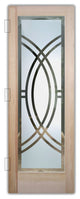 Interior Prehung Door or Interior Slab Door - Demi Circle - Douglas Fir...