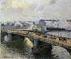 Camille Pissarro The Pont Boieldieu Rouen: Sunset Misty Weather Wall Decal