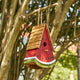 Wood Watermelon Birdhouse for Bluebird, Outdoor Hanging Birdhouse