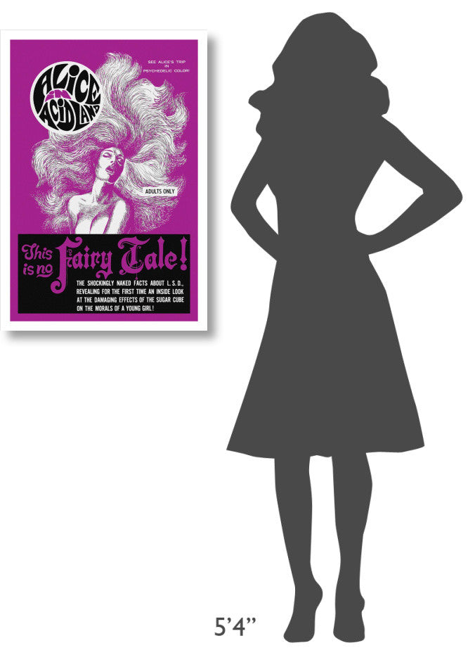 "Vintage Vices: Alice in AcidLand" Digital Paper Print by Vintage Vices, 22"x32"