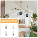 1-Light Pendant Large Entryway light fixture hanging Blue vintage globe Light