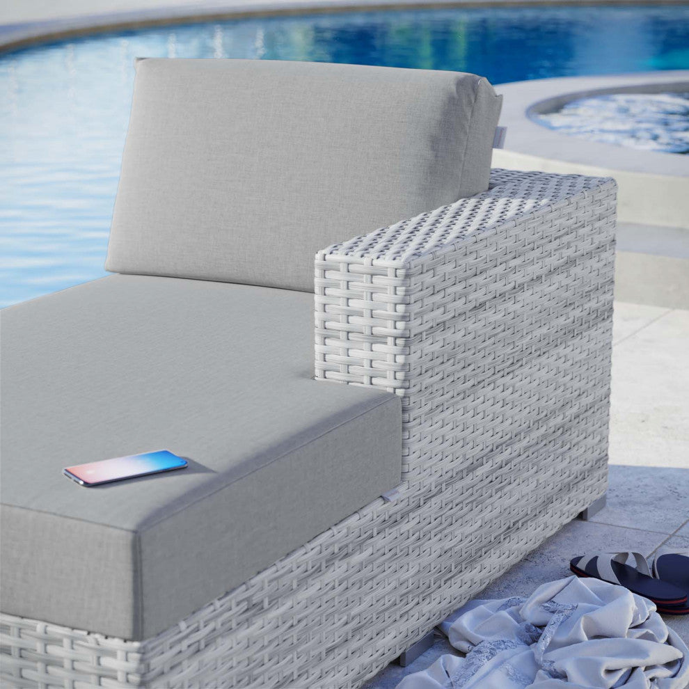Convene Outdoor Patio Right Chaise Light Gray Gray