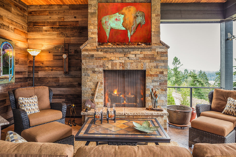 Red Buffalo Outdoor Art