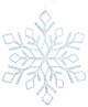 Vickerman x176160T 60" Pure White LED Diamond Twinkle Ropelight Snowflake