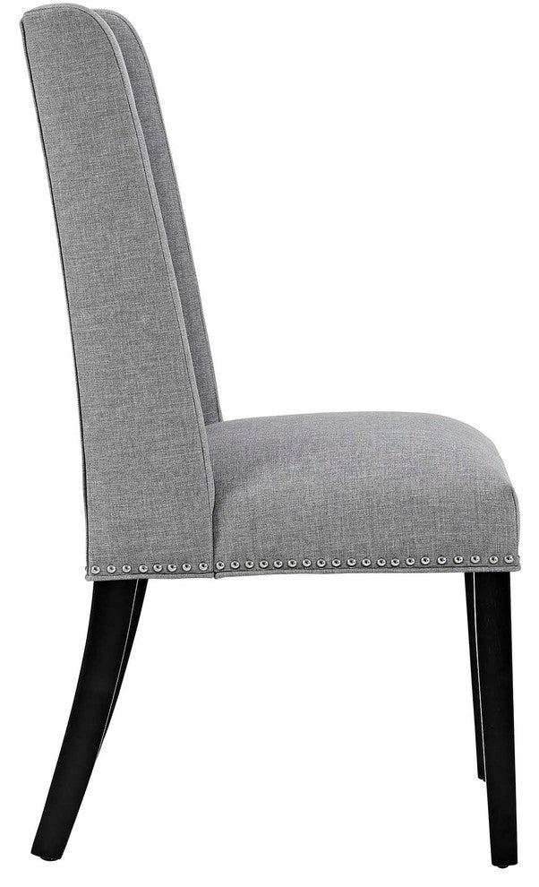 Baron Dining Chair Fabric Set of 2, Light Gray