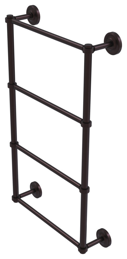 Prestige Regal 4-Tier 30" Ladder Towel Bar with Groovy Detail, Antique Bronze