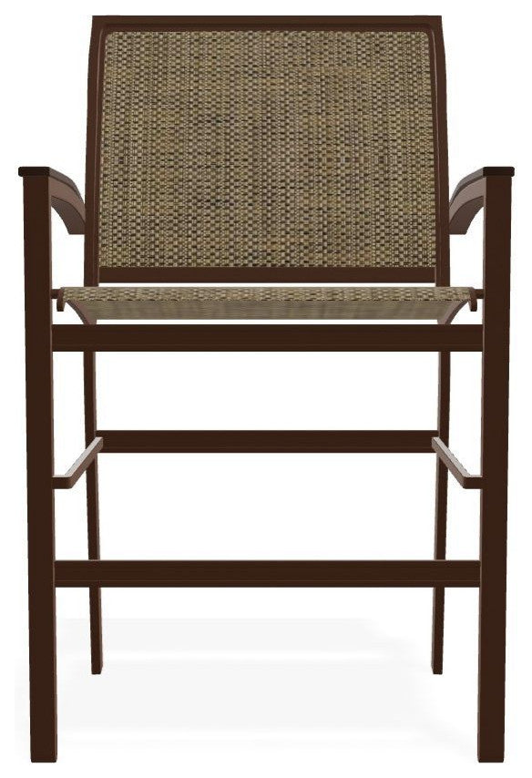 Bazza Sling Balcony Height Stackable Outdoor Stool, Beacon/Kona