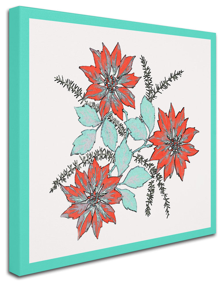 'Modern Poinsettia' Canvas Art by Patty Tuggle