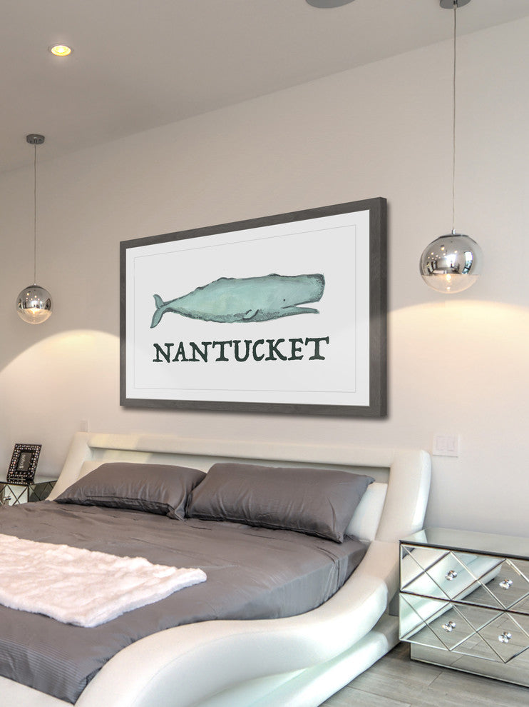 "Long Live Nantucket" Framed Painting Print, 18x12