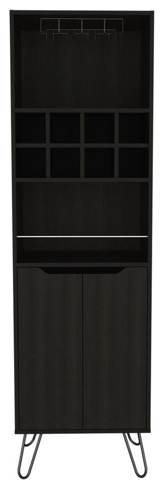 Zamna H Bar Cabinet-Black Wengue