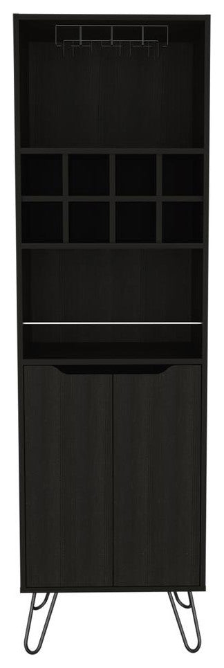 Zamna H Bar Cabinet-Black Wengue