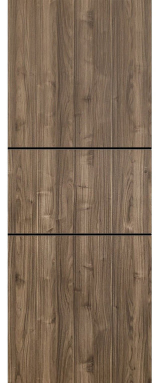 Slab Barn Door Panel 42 x 96 | Planum 0014 Walnut with  | Sturdy Finished