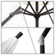 11' Aluminum Umbrella Collar Tilt Bronze, Olefin, Terrace Sequoia