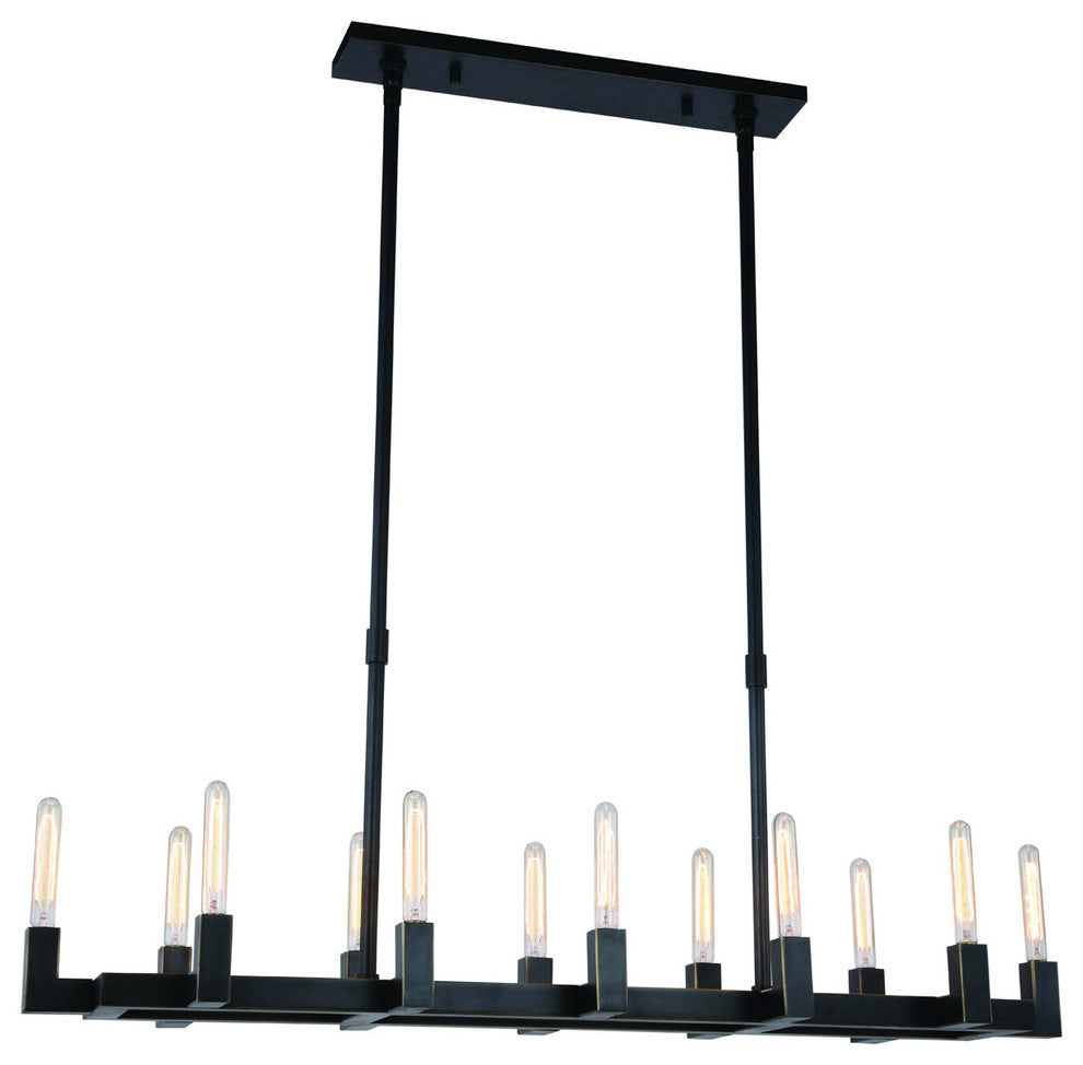 Elegant Lighting Corsica Collection Chandelier, Bronze