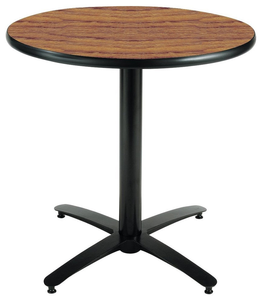 Durable Round Pedestal Table With ArchedxBase, Commercial Grade, 42", Medi