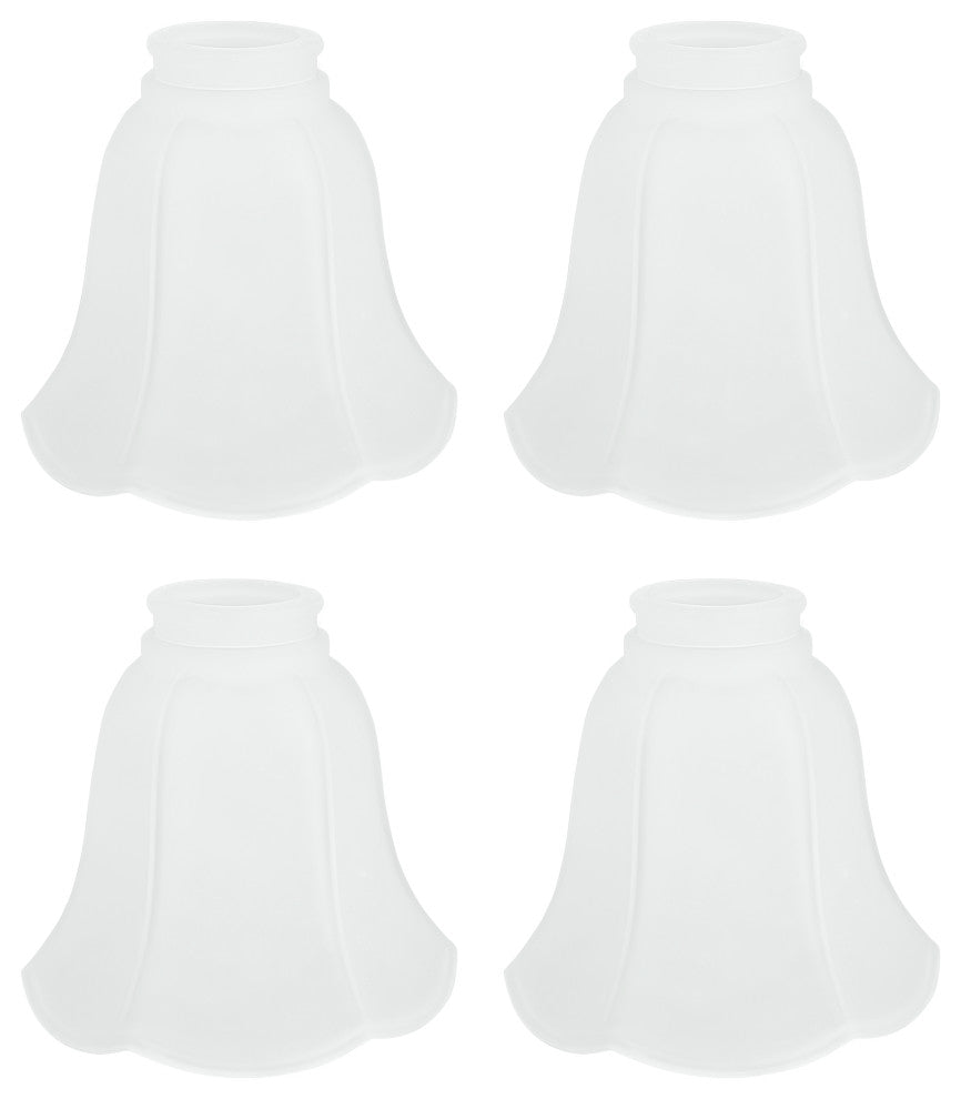 Aspen Creative 23075-4 Frosted Replacement Glass Shade, 4 Pack