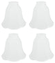 Aspen Creative 23075-4 Frosted Replacement Glass Shade, 4 Pack