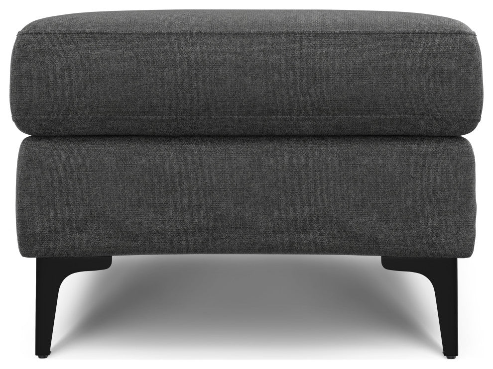 Ava Large Rectangular Ottoman in Tightly Woven Performance Fabric , Assembled