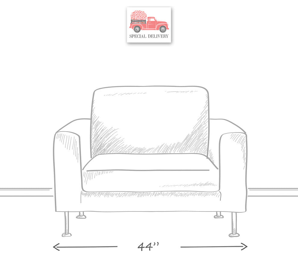 Valentine Heart Special Delivery Truck 8x10 Canvas Wall Art