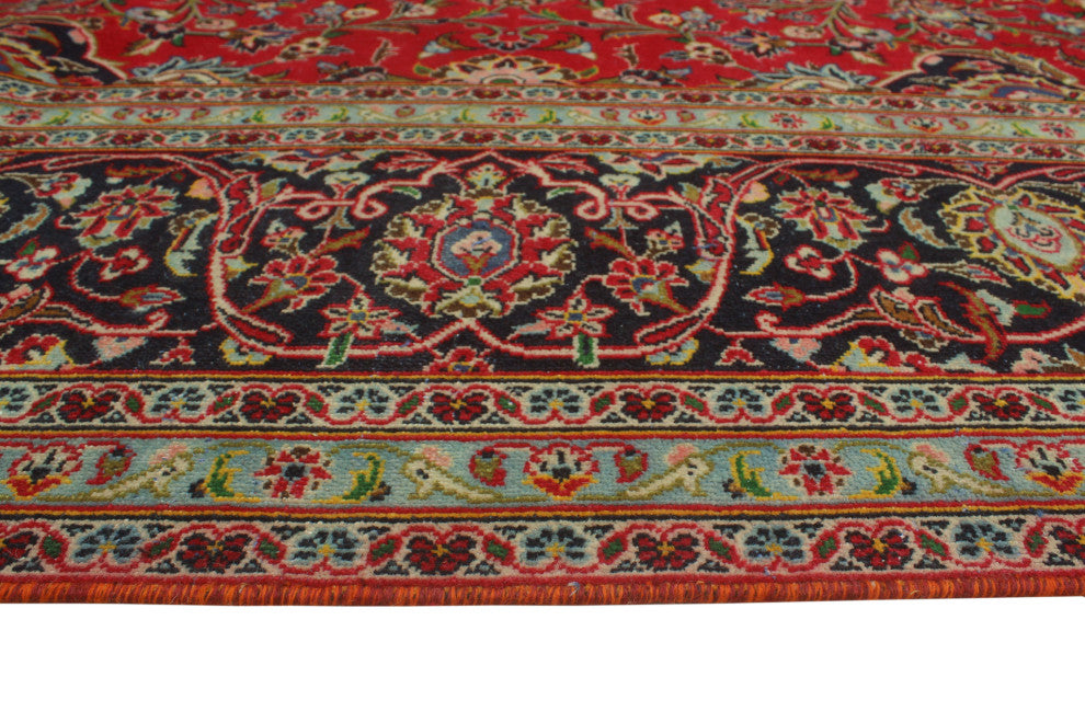 Fine Vintage Distressed Jovani Red Rug
