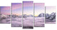 Clouds Sunrise Ama Dablam, Large Landscape Canvas Art, 60"x32", 5 Panels