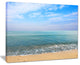 "Blue Sky Sand Sun Daylight" Seashore Canvas Print, 20"x12"