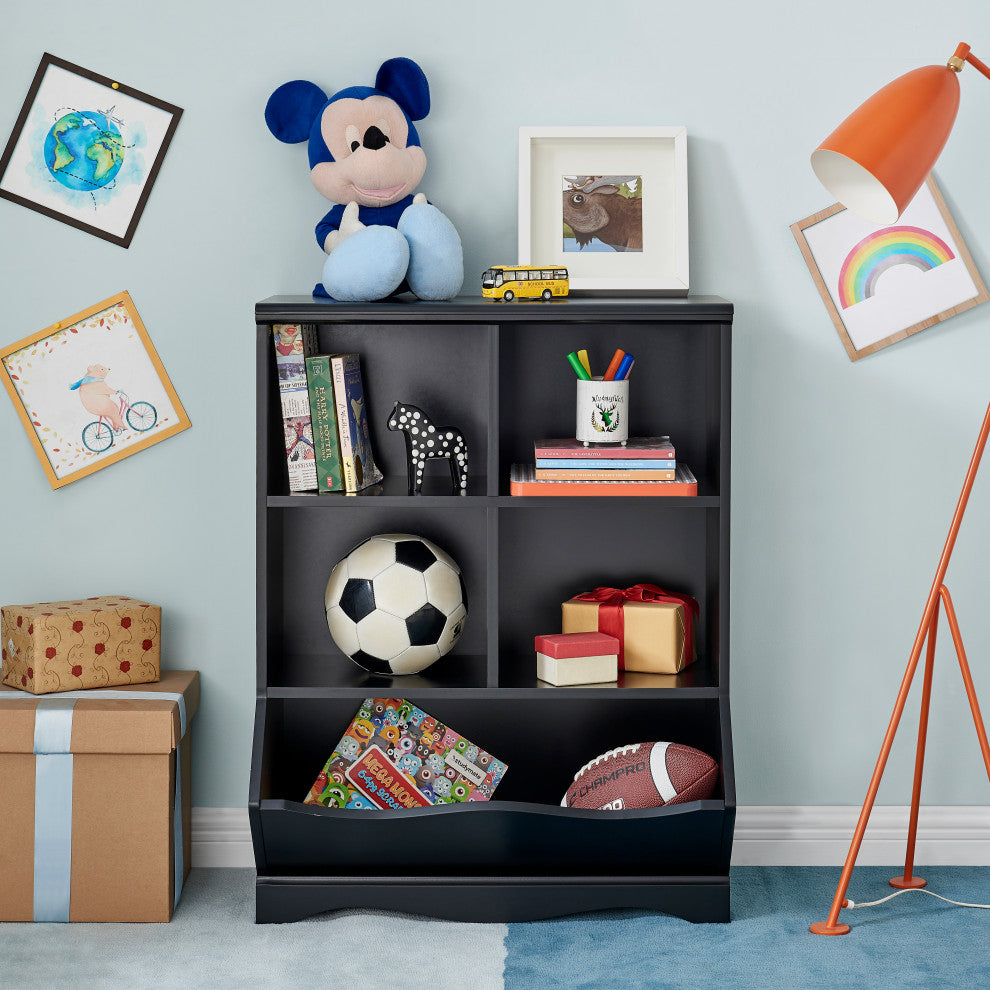 Danya B. Multi-Cubby Storage Cabinet, Black
