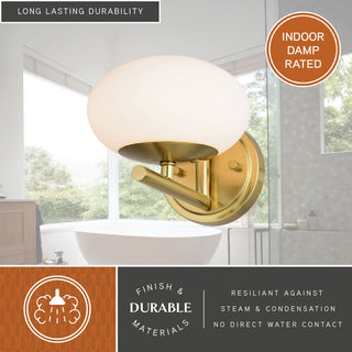 Sloane 1 Light Wall Light Satin Brass