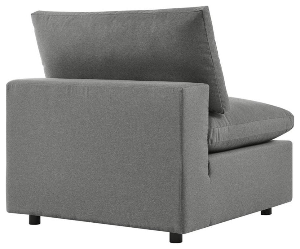 Commix 6-Piece Outdoor Patio Sectional Sofa Charcoal -5585