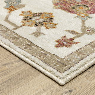 Adeline Persian Inspired Ivory/ Multi Area Rug 8'6" x 11'7"