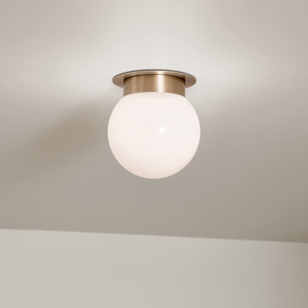 Albers 1 Light Flush Mount Light, Champagne Bronze