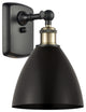 Ballston Dome Sconce, Black Antique Brass