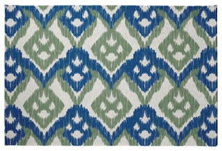 Hipster Spring Chenille Rug, Dark Cobalt Blue, 4'x6'